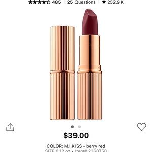 Charlotte Tillberry matte revolution lipstick
